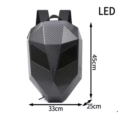 Čierny batoh s LED očami