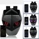 Čierny batoh s LED očami, ktoré je možné nastaviť pomocou telefónu