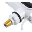 LED displejová batéria s okamžitým ohrievačom vody so sprchovou hlavicou v bielej farbe - 3000W