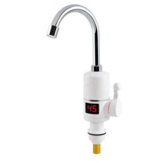 Okamžitý elektrický ohrievač vody v bielej farbe - 3000W