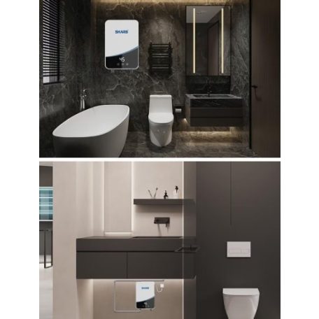 Okamžitý elektrický ohrievač vody v bielej farbe - 3000W