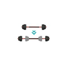 Nastaviteľná sada činiek na posilňovanie svalov - 30 kg
