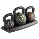 Sada kettlebell - 2,25 kg, 4,45 kg a 7 kg