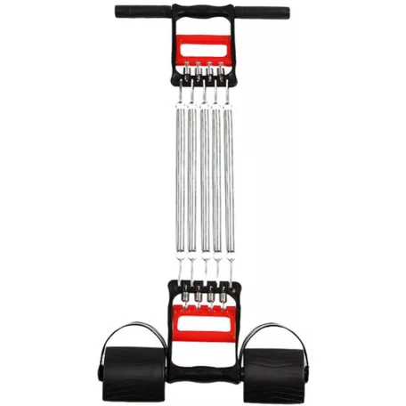 3 v 1-dnom fitness expandér s 5 pružinami a ergonomickými rukoväťami