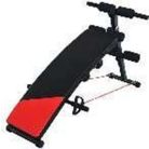 Lavička na brušné svalstvo s gumovým pásom +   činky ako darček (2 x 1,5 kg)