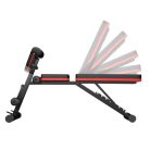 Šikmá lavica na cvičenie s nastaviteľným operadlom a elastickým lanom