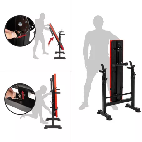 Skladacia posilňovacia lavica