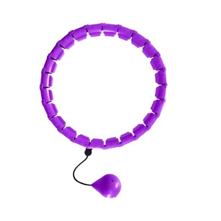 Hula hoop s váhou a LCD displejom - fialová