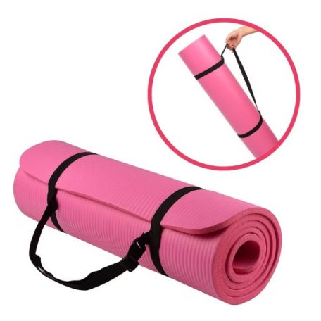 Podložka na jogu v ružovej farbe