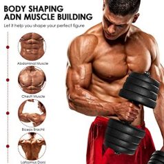   Sada činiek na posilňovanie svalov - so 16 kotúčmi - 30 kg