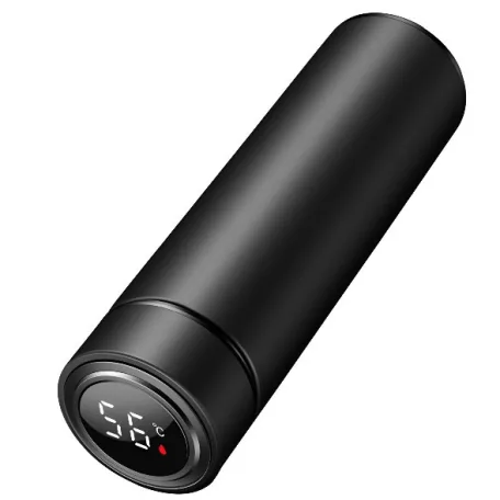 Smart termohrnček  z nehrdzavejúcej ocele s LCD displejom - 480 ml