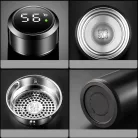 Smart termohrnček  z nehrdzavejúcej ocele s LCD displejom - 480 ml